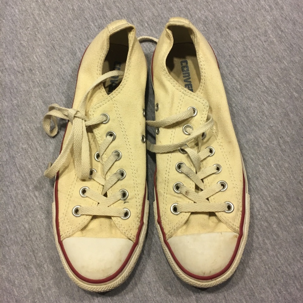 Cream/Tan Converse NEVER WORN
